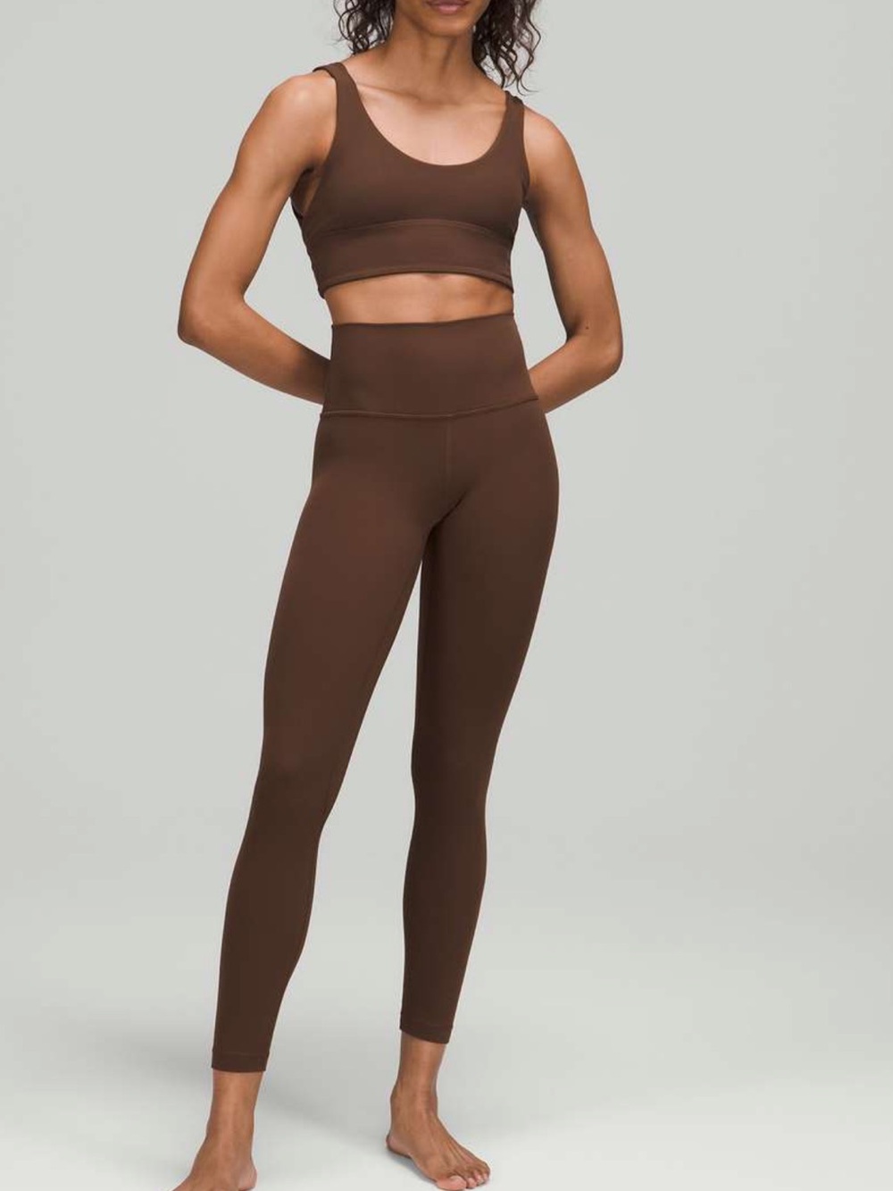 Lululemon java align leggings 25inch (sz 2) & like a cloud bra (sz 4) set - Picture 7 of 11